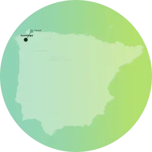 Mapa del Camino Inglés