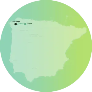 Mapa del Camino Primitivo