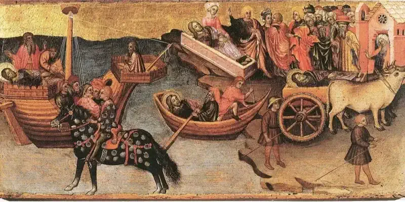 Escena sobre la Traslatio del Apóstol Santiago