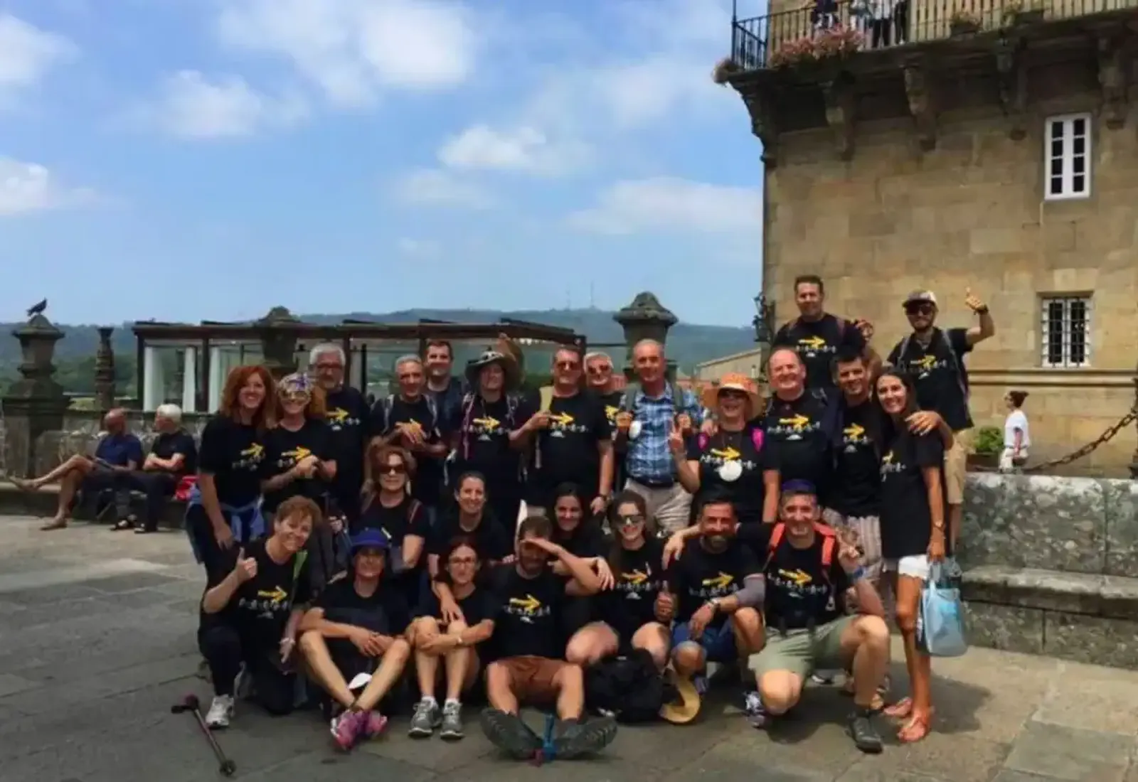 Grupo organizado de peregrinos