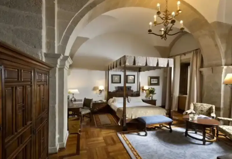 Habitación del Parador de Santiago de Compostela